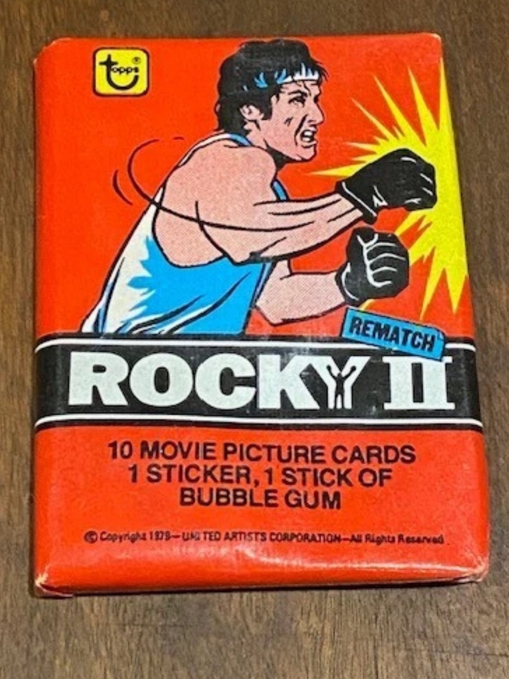 1979 Rocky 2 Movie Topps Factory Sealed Vintage Boxing Card Pack